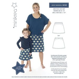 Minikrea 66140 Jersey nederdel (Skjørt) barn 0-10 år Dame 34-50