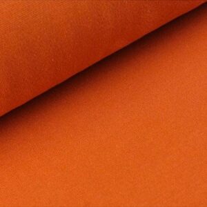 Rundstrikket ribb Kobber orange