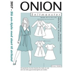 Onion 2057 Slå om-kjole med skjørt til elastisk stoff