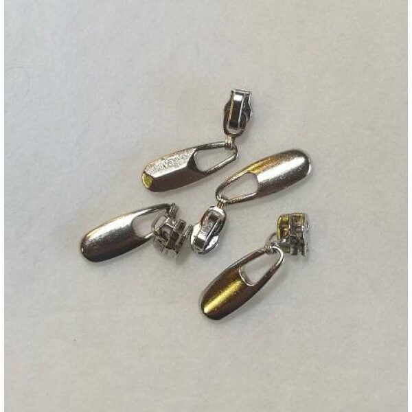 Glidere oval sølv 4mm