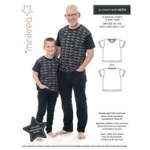 Minikrea 66210 T-shirt gutt/mann STR 2-16 OG XS-XXL