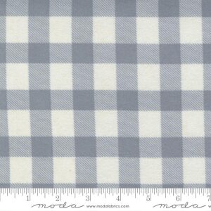 Flanell, Store ruter i natur/grått