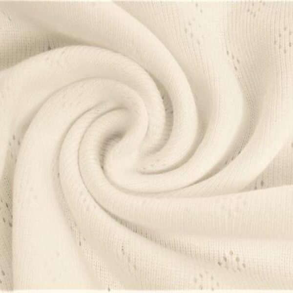 Pointelle Bomullsjersey Ecry