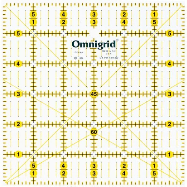 Omnigrid 6" x 6" linjal