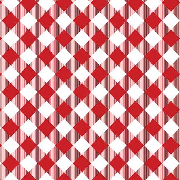 Gingham Check rød/hvit