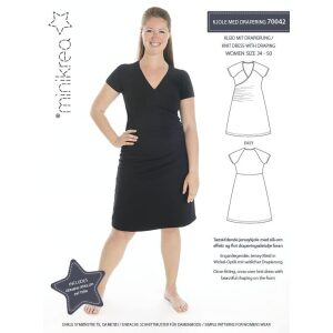Minikrea 70042 Kjole med drapering Dame 34-50