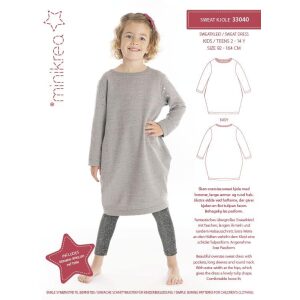 Minikrea 33040 Sweat Kjole 2-14 år
