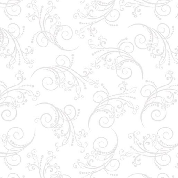 Dancing Scroll White on White