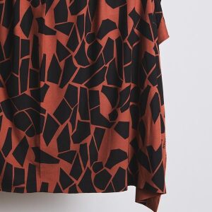Odd Puzzle Sienna/kaviar, Saja Viskose Stretch jersey