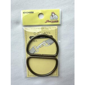 D ring, 40mm AG/messing