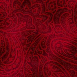 Radiant Paisley Brick red.