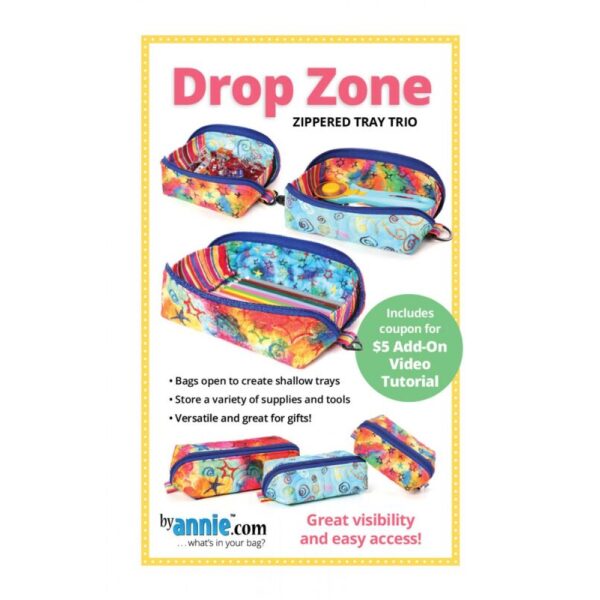 Drop Zone, glidelås mapper trio,  Mønster
