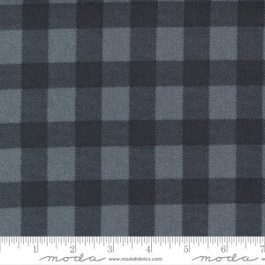 Flanell, Store ruter i sort/grått