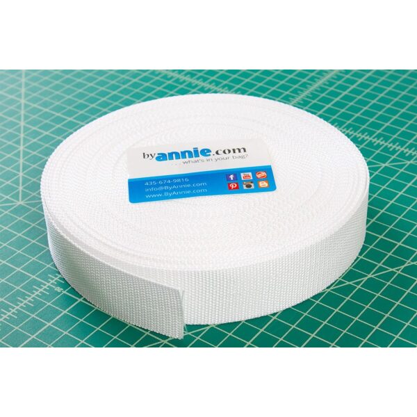 ByAnnie Webbing hvit 1,5"