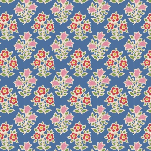 Tilda Jubilee, Farm Flowers Blue
