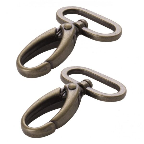ByAnnie, 1" Swivel Hooks antique brass, to stk