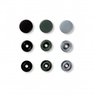 Plastknapp 12,4MM ASS grå