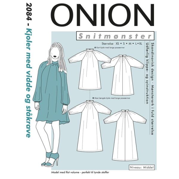 Onion 2084 Kjoler med vidde og ståkrave