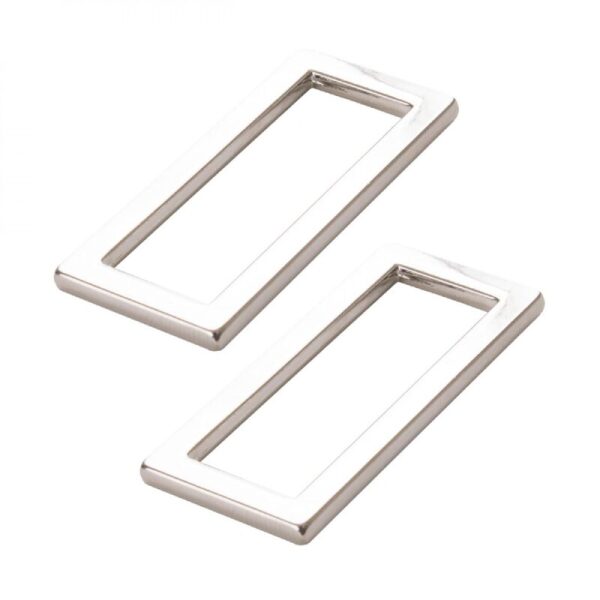 ByAnnie, 1,5" Rectangle Rings Nickel, to stk