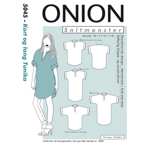 Onion 5045 Kort og lang Tunika