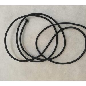 Sort rundstrikk 3mm