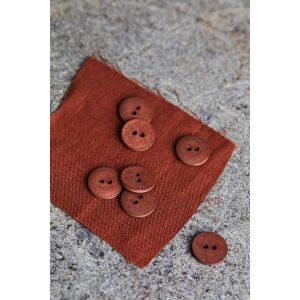 Curb Bomullsknapper Sienna 18mm