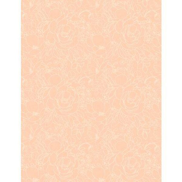Floral Outlines Peach