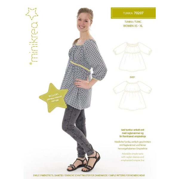 Minikrea 70207 Tunika Dame 34-50