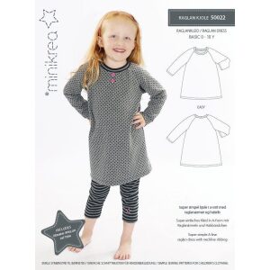 Minikrea 50022 Raglan Kjole 0-10 år
