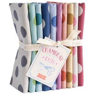 Tilda FQ Chambrey Dots  10 stk