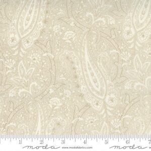 Paysley i beige med medium kontur, Cranberries & Cream