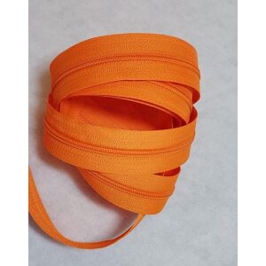 Glidelås meter orange 4 mm