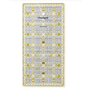 Omnigrid Quilte-linjal  4,0" x 8,0" Raster, Prym pakket