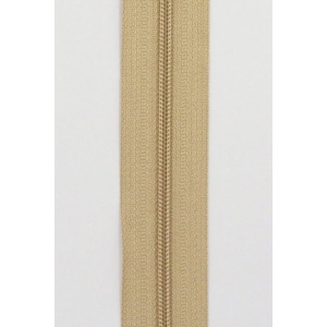 Glidelås meter beige 4 mm