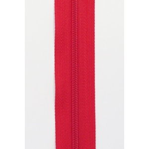 Glidelås meter rød 4 mm