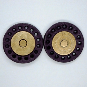 Magnet Knapp 30mm mørk brun