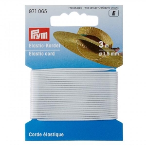 Hvitt spagettistrikk, 3m pr pk