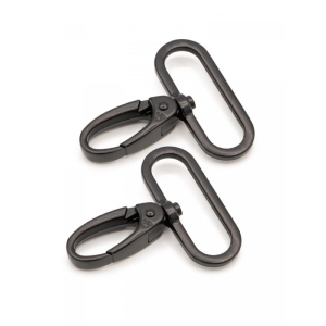 ByAnnie, 1,5" Swivel Hooks Black Metal, to stk