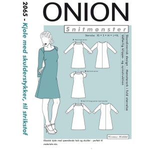 Onion 2065 Kjole med skulderstykke, til strikstof