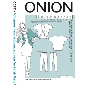 Onion 6022 Vingeærmecardigan, gamache til strikstof