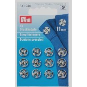 Trykknapper,11 mm,12 stk forn.