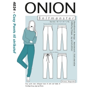 Onion 4034 Cosy Pants til strikstof