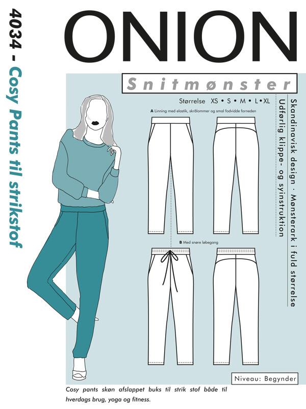 Onion 4034 Cosy Pants til strikstof