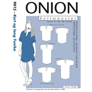 Onion 9015 Kort og lang tunika, store størrelser