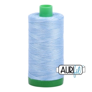 Aurifil 40wt 3770, Steinvasket denim