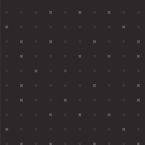 AG Lin, sort med hvite kryss, Crossed Grid Char