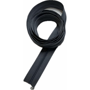 Glidelås meter grå 6 mm