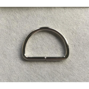 D ring Sølv/stål B: 25mm (innvendig)