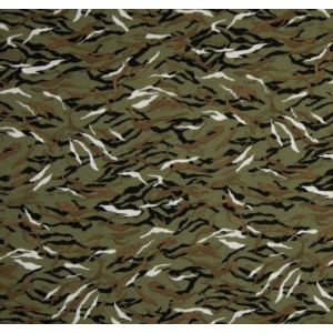 Viscose Chally, Khaki Stripes