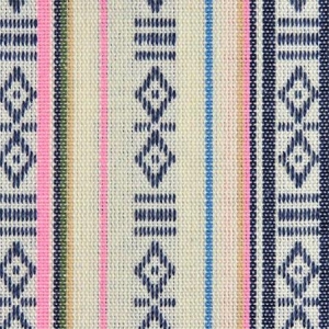 Jacquard blå og rosa striper